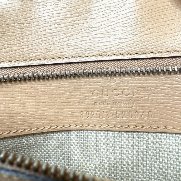 Gucci authentic top handle bag blooms pattern pink leather medium w strap - Picture 13 of 16